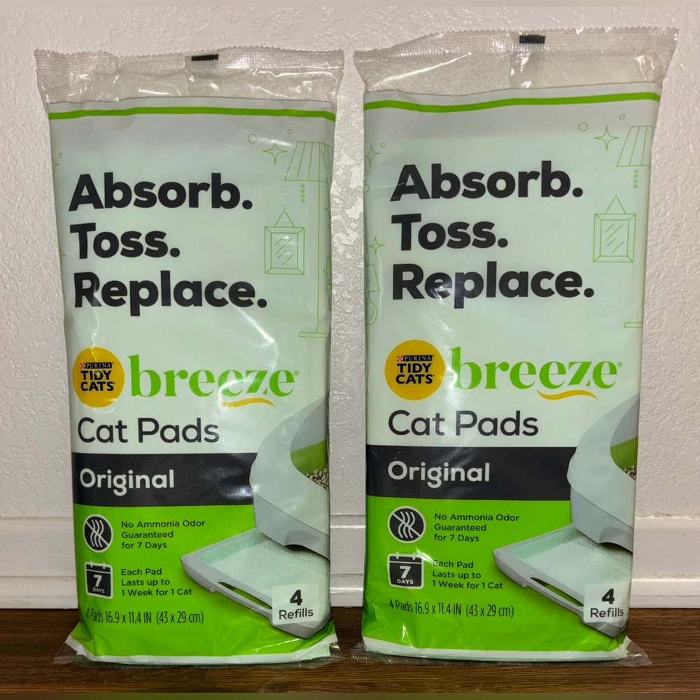 Purina Tidy Cats Breeze Cat Pads (2) NEW!